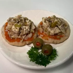Mini Pizza Veg. de Champignon e Azeitonas